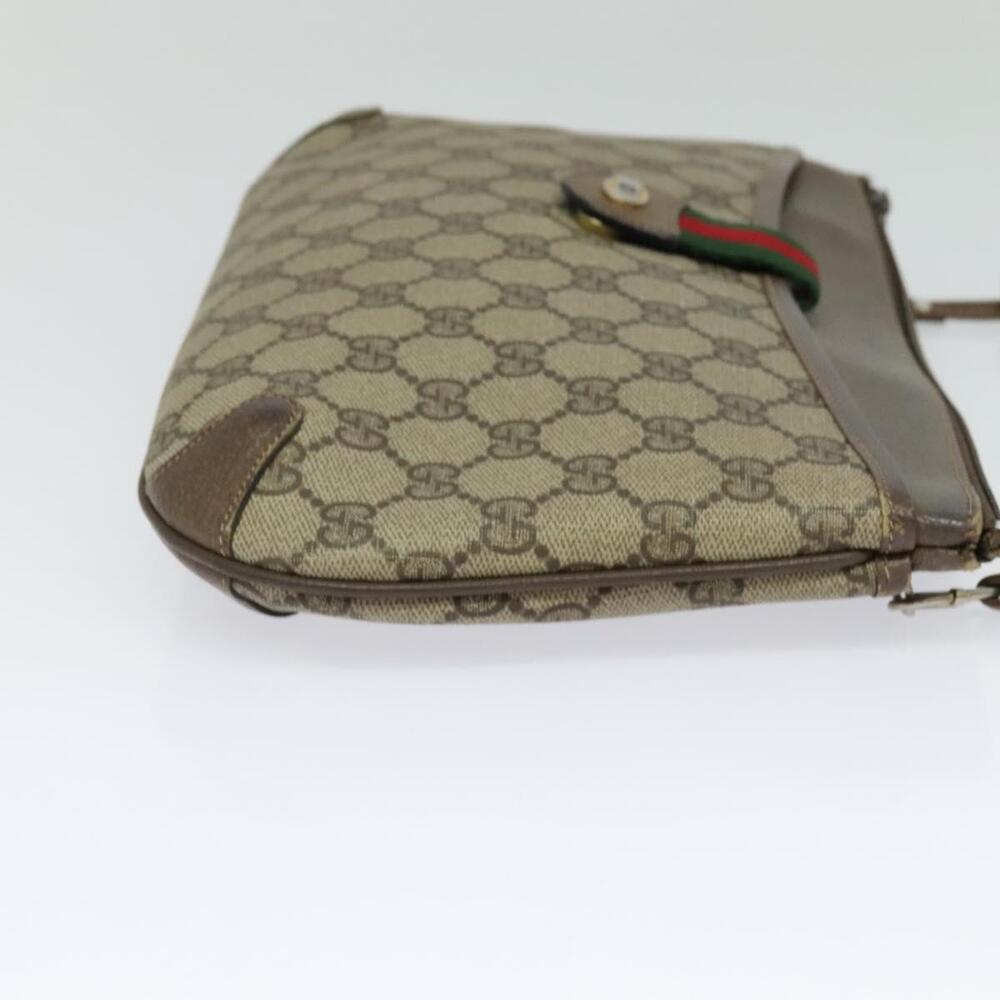 GUCCI GG Supreme Web Sherry Line Shoulder Bag Pvc Beige 904 02 026 - Picture 5 of 16